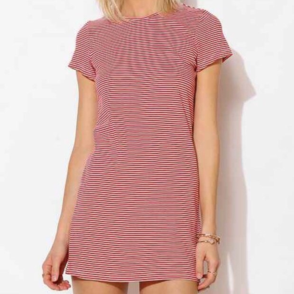 UO bycorpus red stripe t-shirt dress